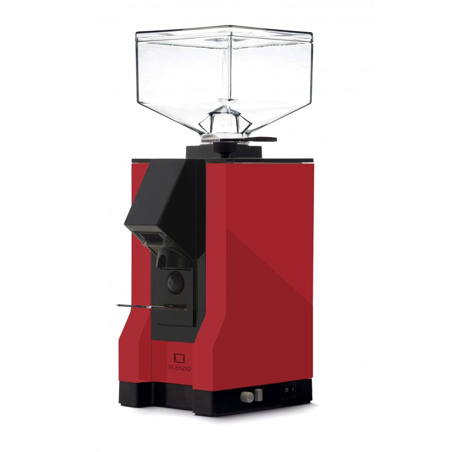 Elektrický mlýnek na kávu Eureka Silenzio v červené barvě