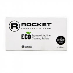 Ekologické tablety pro čištění kávovaru Rocket.