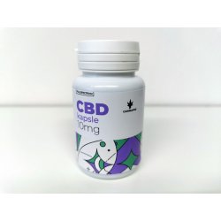 Obal CBD kapslí Cannapio fullspektrum 10 mg.