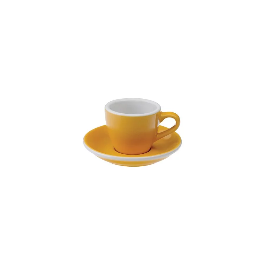 Loveramics Egg - Espresso 80 ml Cup and Saucer - Yellow