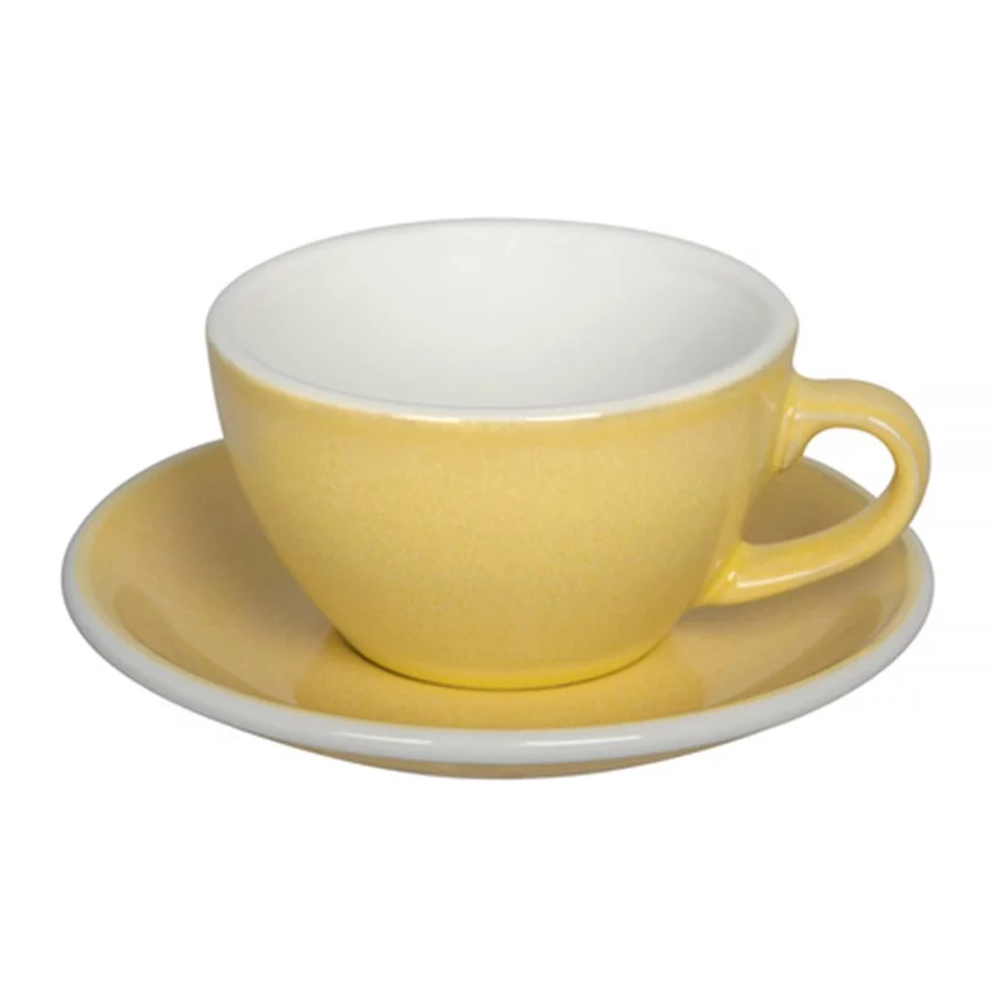 Loveramics Egg - Cappuccino 200 ml Cup and Saucer  - Butter Cup