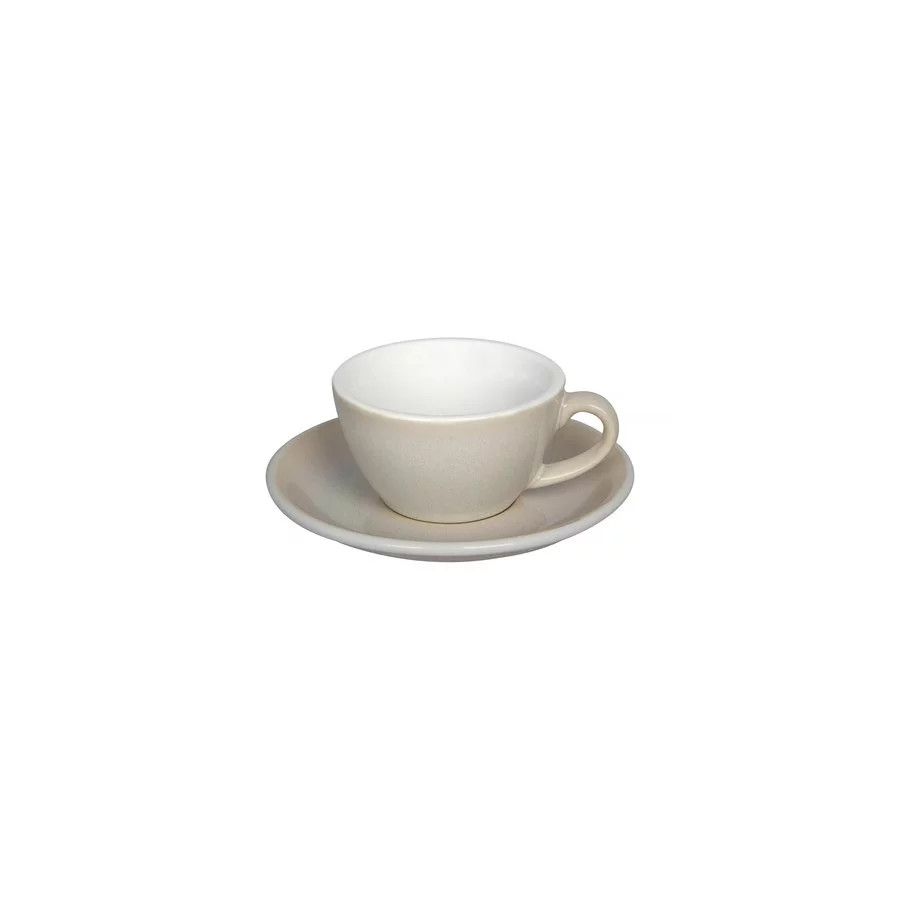 Loveramics Egg - Flat White 150 ml Cup and Saucer  - Ivory