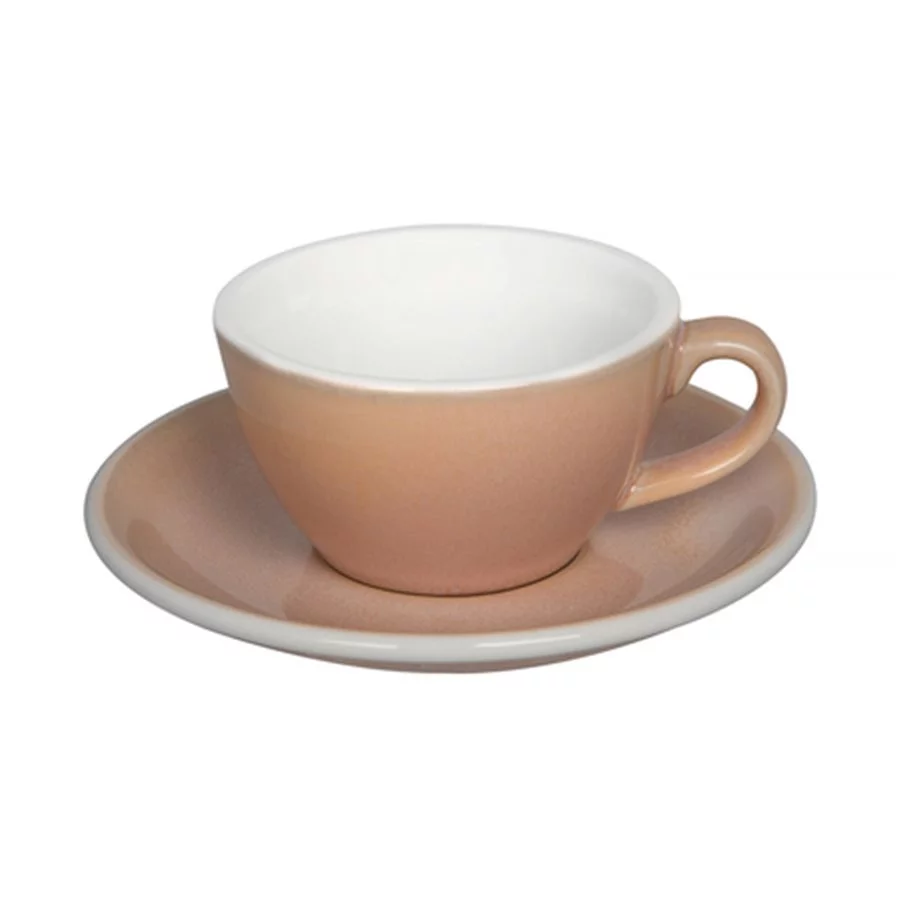 Loveramics Egg - Flat White 150 ml Cup and Saucer  - Rose