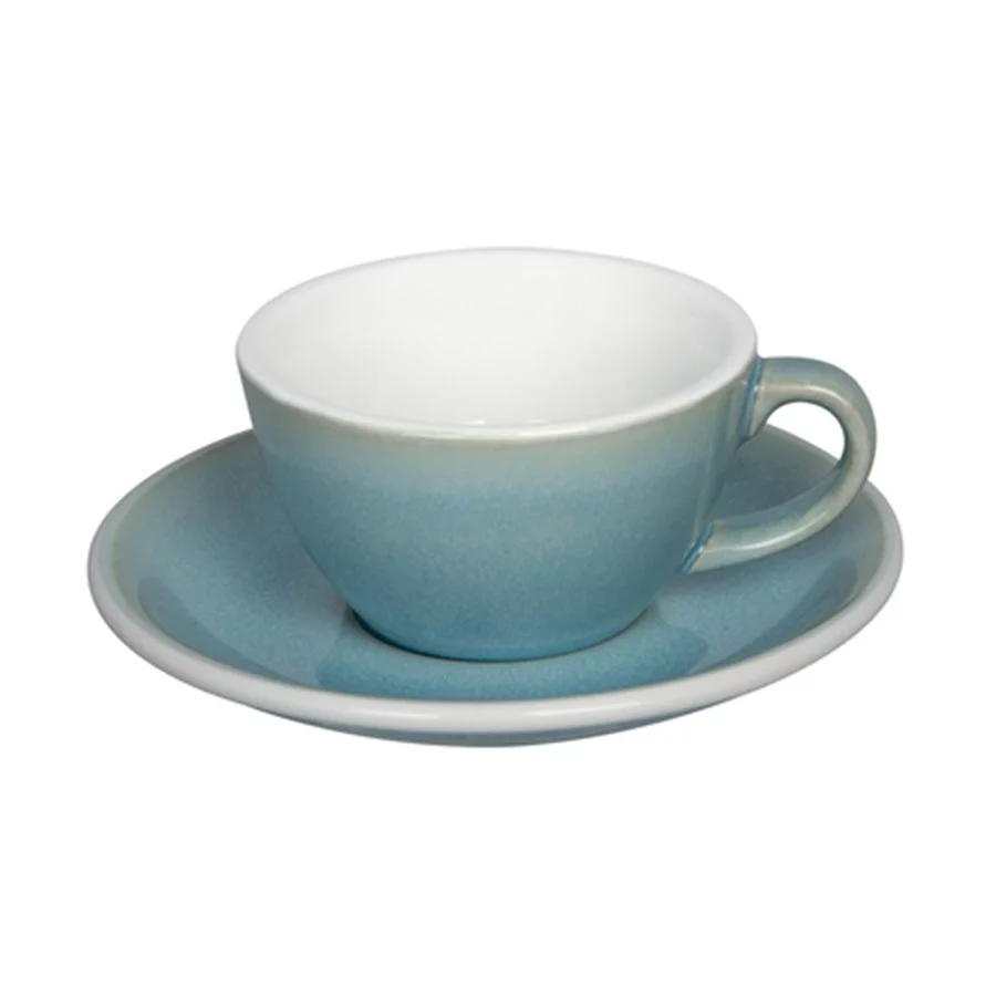 Loveramics Egg - Flat White 150 ml Cup and Saucer  - Ice Blue