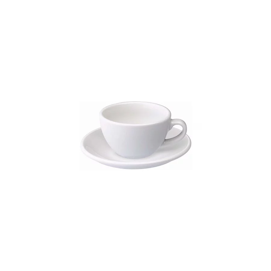 Loveramics Egg - Flat White 150 ml Cup and Saucer  - White