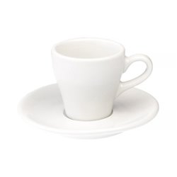 Loveramics Tulip - Cup and saucer - Espresso 80 ml - White