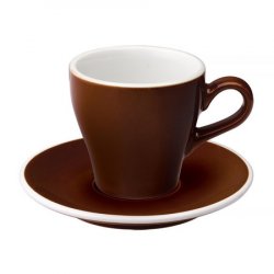 Loveramics Tulip - Cup and sauecr - Cappuccino 180 ml - Brown