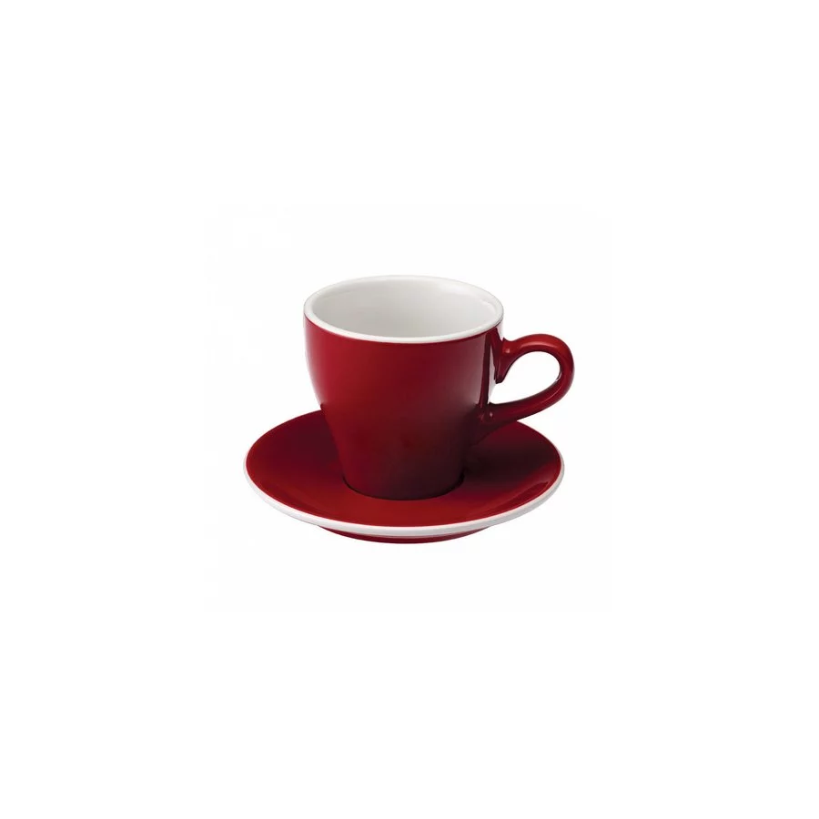Loveramics Tulip - Cup and saucer - Cafe Latte 280 ml - Red