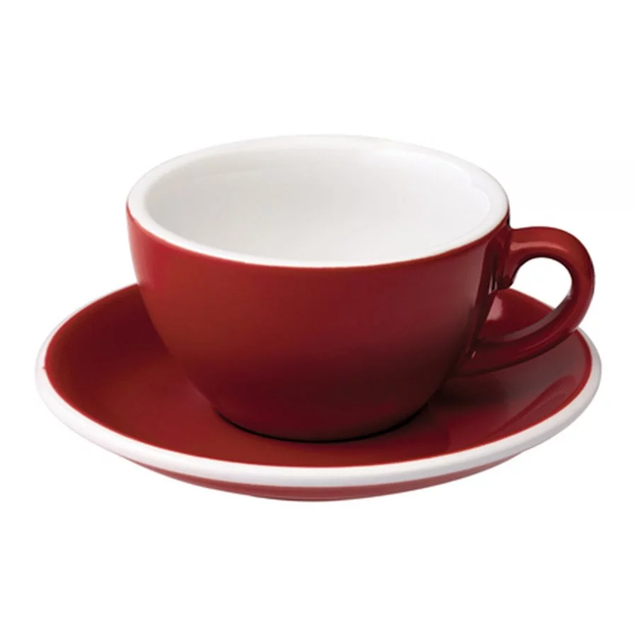 Loveramics Egg - Cappuccino 200 ml Cup and Saucer  - Red