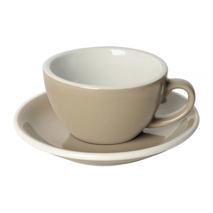 Loveramics Egg - Cappuccino 200 ml Cup and Saucer  - Taupe