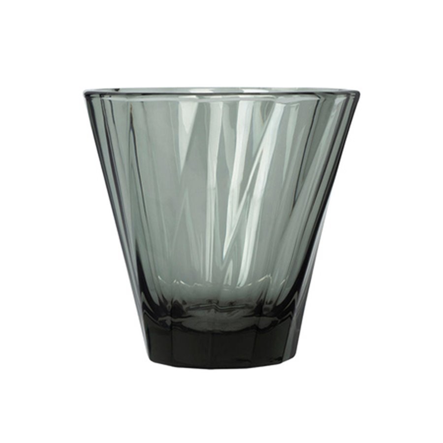 Loveramics - Twisted Cappuccino Glass 180ml - Black