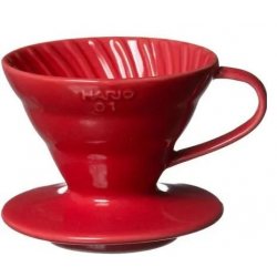 Dripper Hario V60-02 keramický červený Barva : Červená