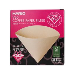 Hario Misarashi papírové filtry nebělené V60-02 40 ks