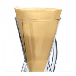 Papírové filtry přírodní Chemex 1-3 šálky kávy (100ks) Materiál : Papír