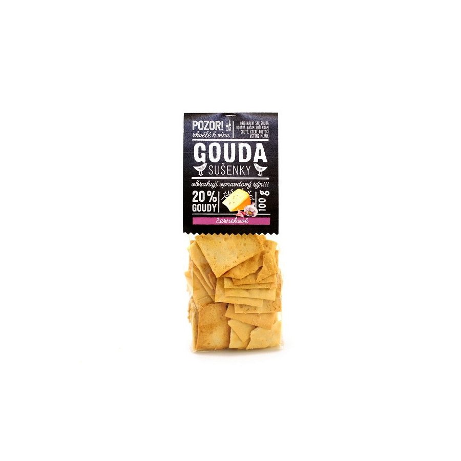 Easycheesy sušenky Gouda s česnekem Hmotnost (g) : 100