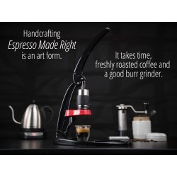 Jednoduchý popis Flair Classic Espresso Maker v angličtině.