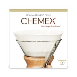 Papírové filtry Chemex FC-100 pro 6-10 šálků kávy (100ks) Materiál : Papír
