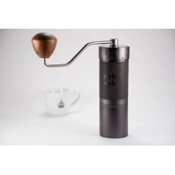 1Zpresso J-Max černý mlýnek na kávu s šálkem lázeňské kávy