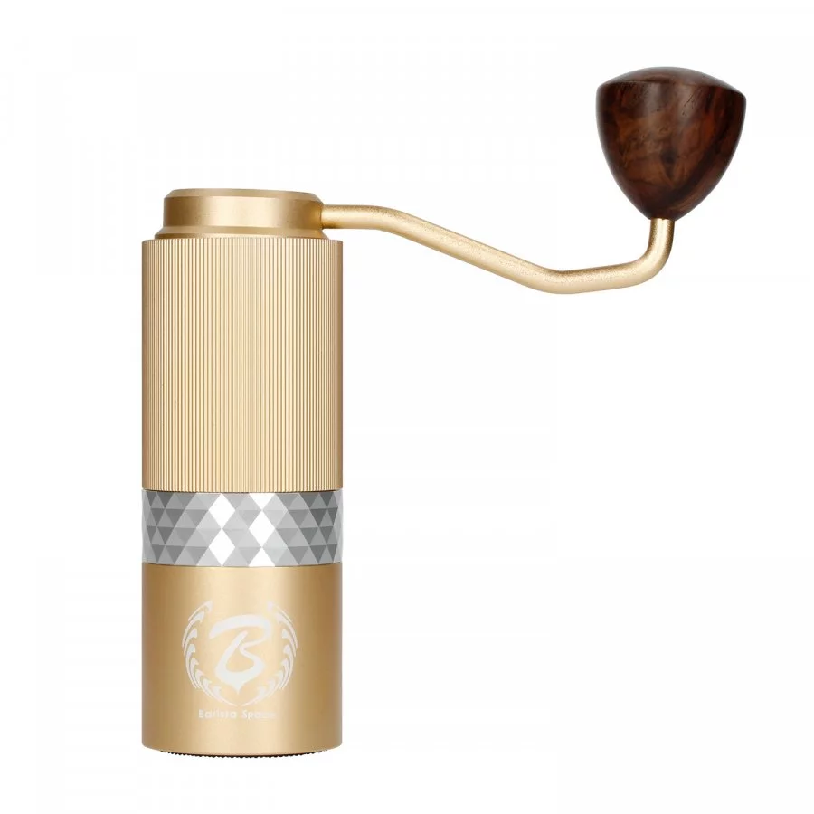 Barista Space Premium ruční mlýnek na kávu zlatý